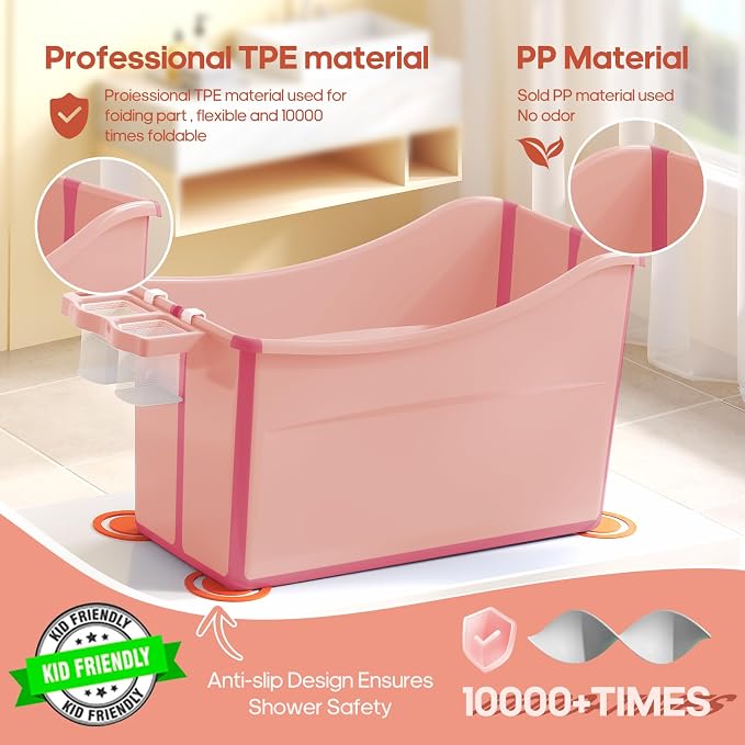 Collapsible Baby Bathtub Foldable Bathtub - Image 3