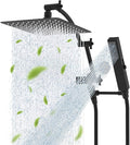 Hibbent All Metal CUPC Certified 10'' Rainfall Shower Head, Dual Shower Head by Hibbent