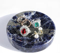 Koville Marble Jewelry Dish, Small Round Trinket Dish by Koville