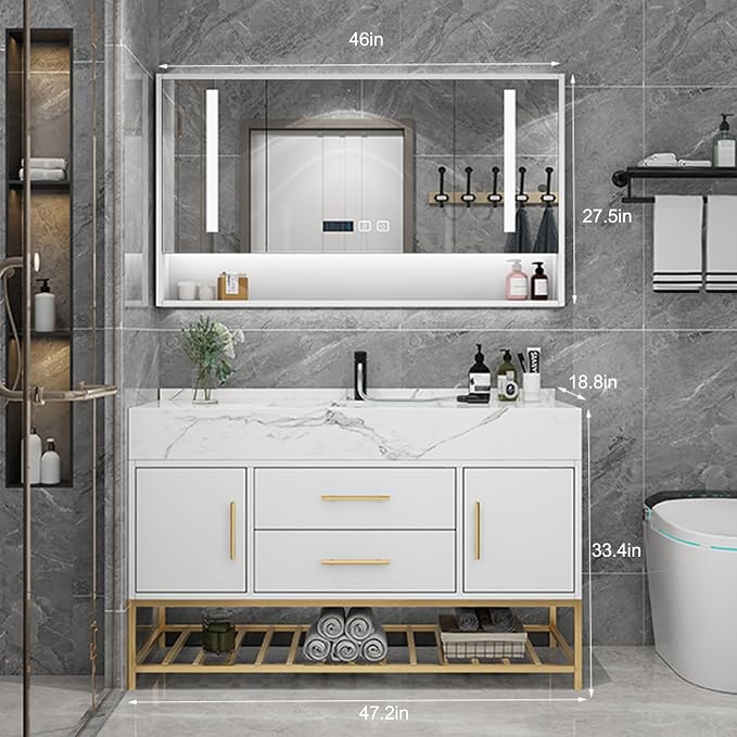 Modern 47" Bathroom Vanity - Image 2