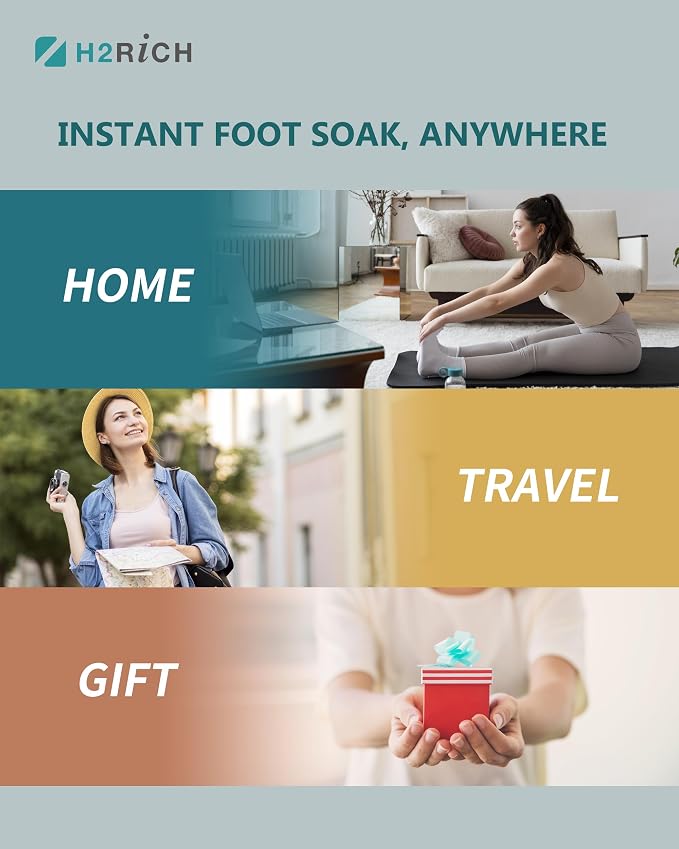 Hydrogen Foot Soak Effervescent Tablets 6 Pack | Ginger & Mugwort Herb Foot Bath - Image 9