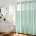 River Dream Heavyweight No Hooks Required Dotted Waffle Weave Shower Curtain - by RiverDream