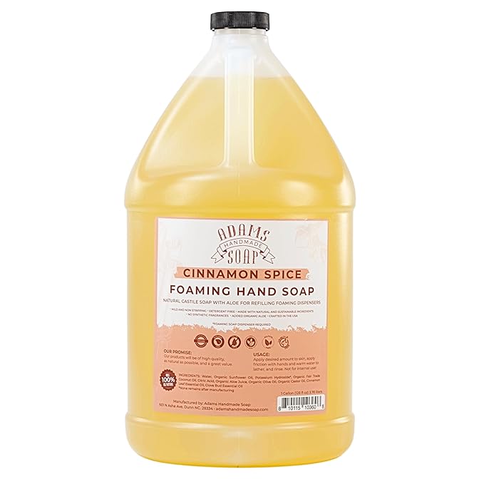 Adams Handmade Soap Liquid Foaming Soap 1 Gal by AdamsHandmadeSoap