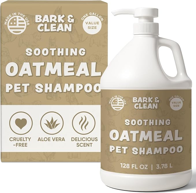 Oatmeal Dog Shampoo for Itchy Skin Relief by BarkClean