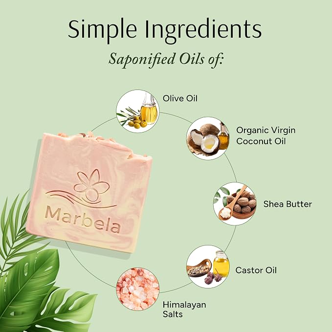 Marbela Cosmetics Himalayan Salt Springs Handmade Soap Bar - Image 2