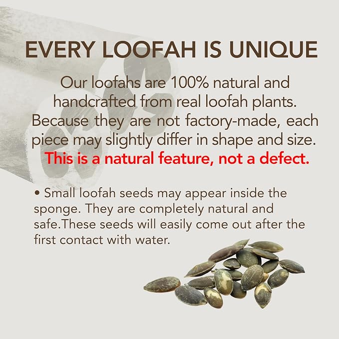 Loofah Sponge for Body Scrub, Exfoliating Body Scrubber & Shower Sponge Shower - Image 2