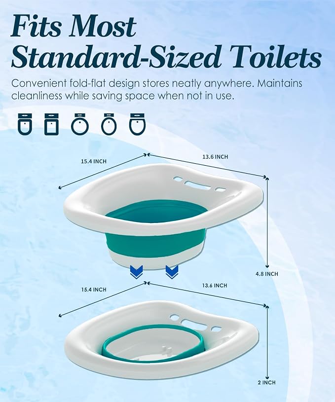 Sitz Bath, Sitz Bath for Toilet Seat, Postpartum and Hemorrhoids Care - Image 4