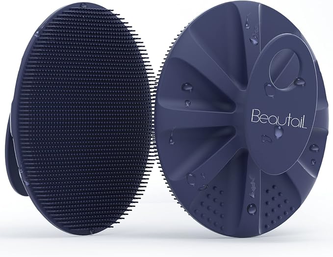 Silicone Body Scrubber Shower Bath Wash Brush Gentle Exfoliating Scrub by BEAUTAIL