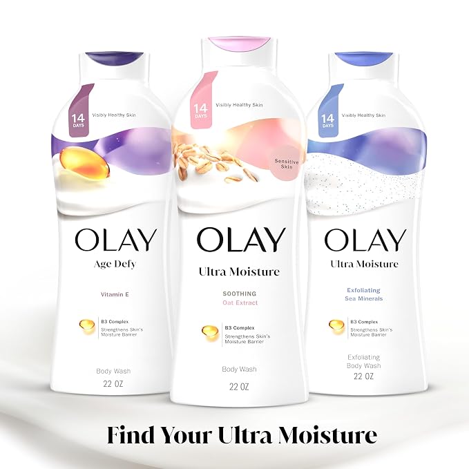 Olay Body Wash for Women, Ultra Moisture, For Sensitive Skin, Soothing Formula - Image 7
