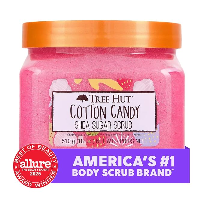 Tree Hut Cotton Candy Shea Sugar Scrub, 510 Grams - Image 5