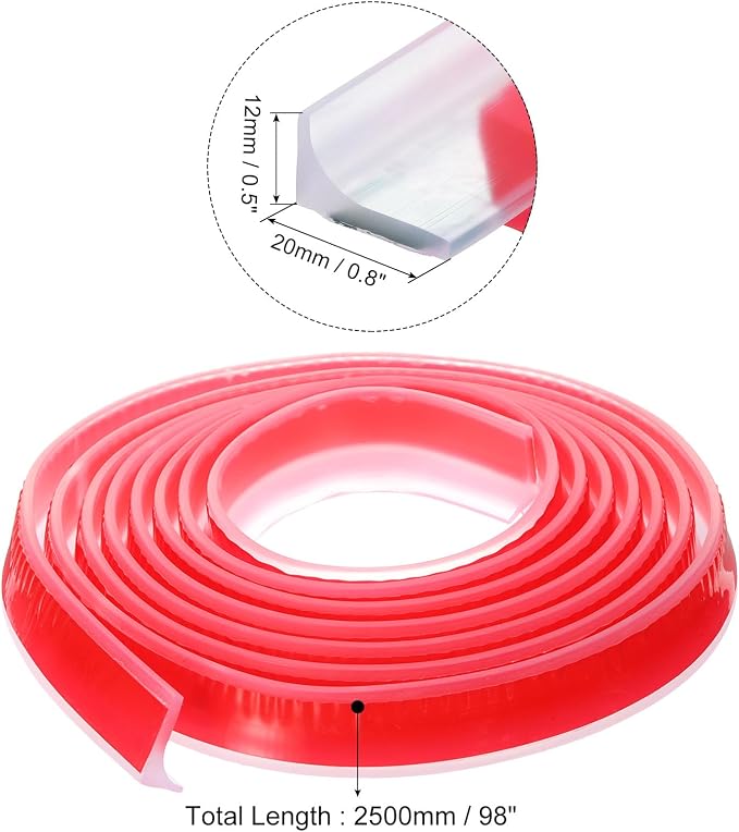 uxcell 98 Inch Collapsible Shower Barrier Stopper Water Splash Guard Blocker - Image 2