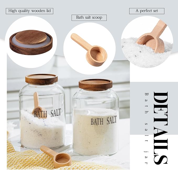 1 Sets 74 oz Large Bath Salt Container - Image 3