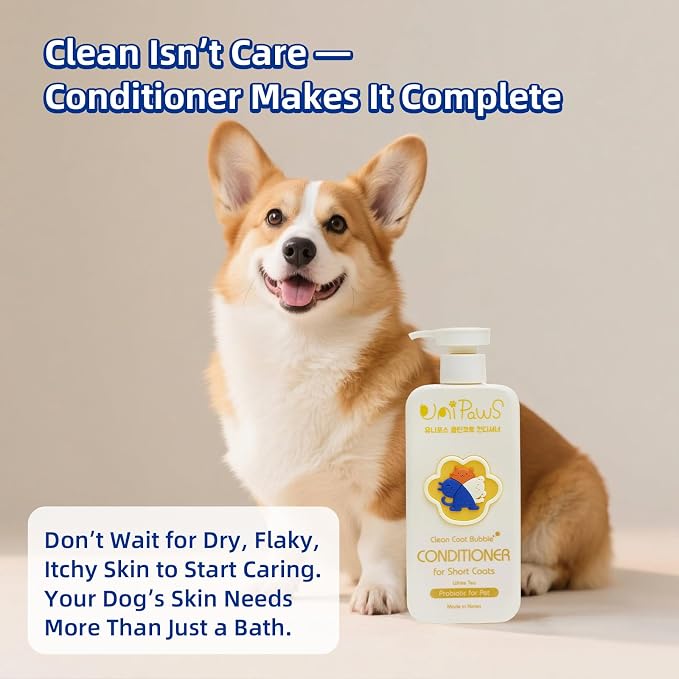 Unipaws Probiotic Short-Haired Dog Conditioner – Degreasing, Soothing & - Image 3