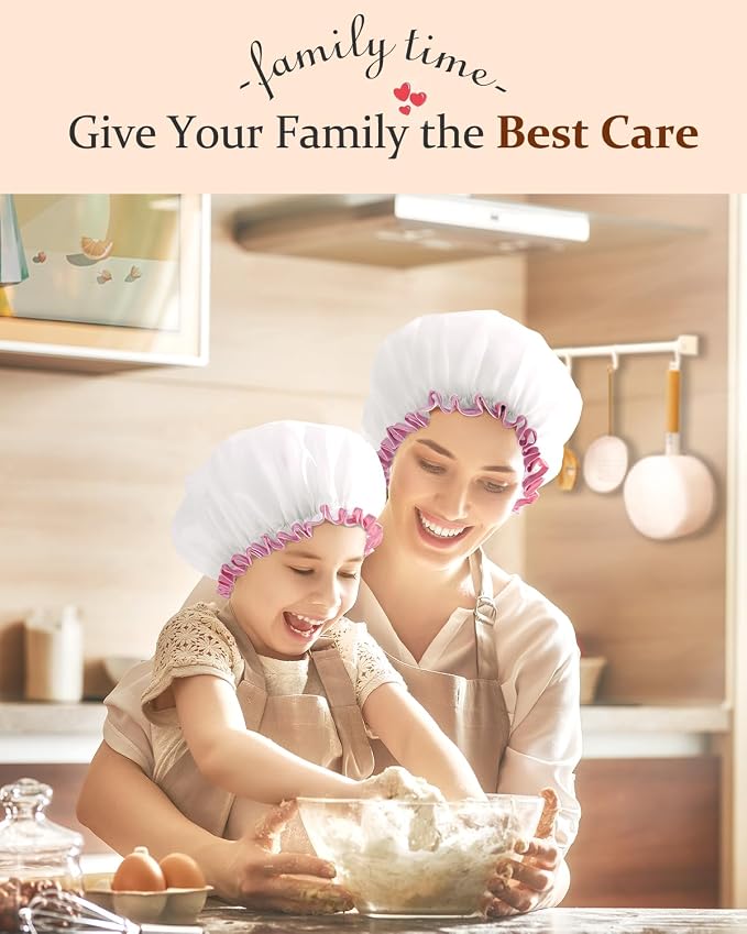 mikimini White Large Shower Cap - Image 6