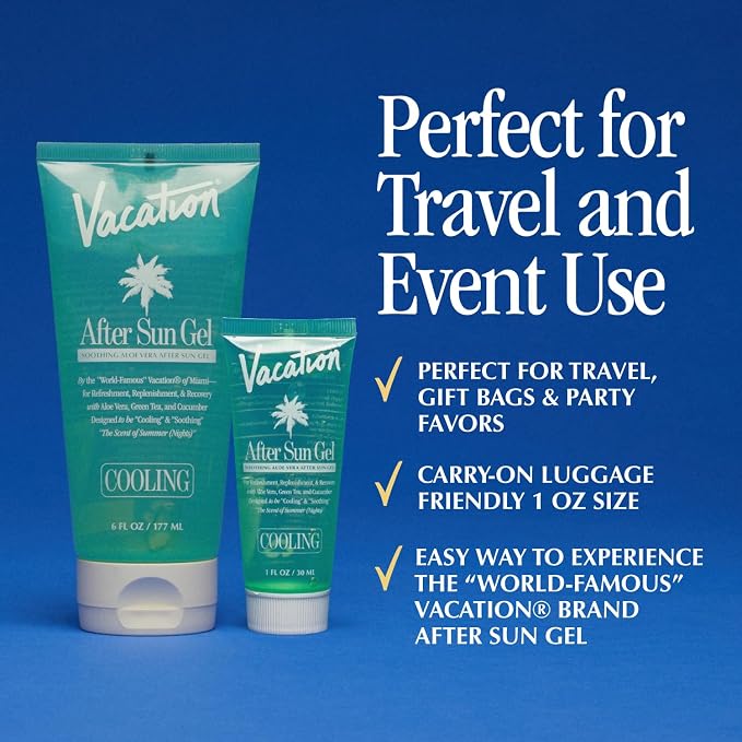 VACATION Mini After Sun Gel, Travel Size Soothing Aloe Vera Gel - Image 4