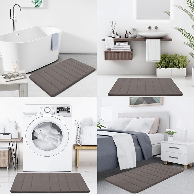 Buganda Memory Foam Bath Mat, 35.4" x 24", Ultra Soft and Non-Slip Bathroom Rugs - Image 7