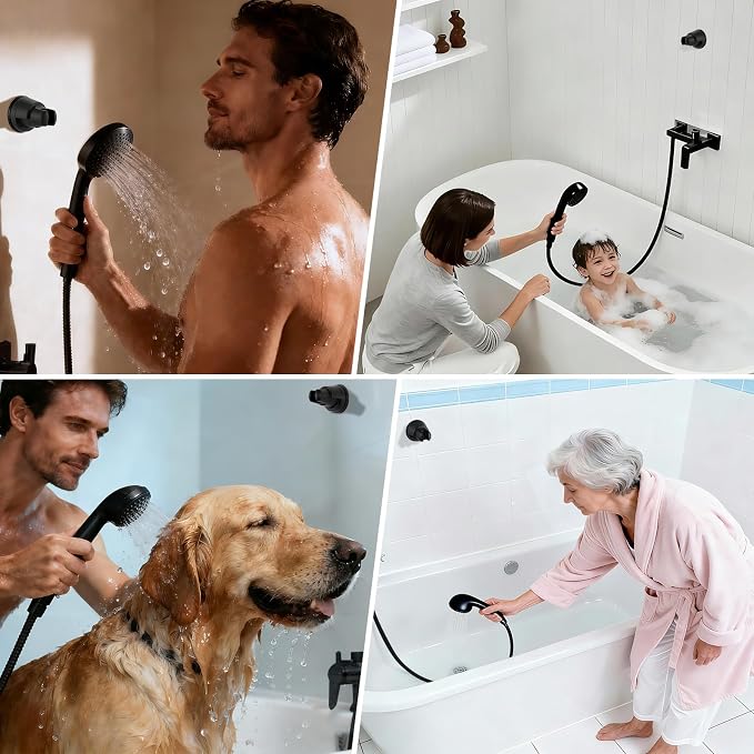 Hibbent Vacuum Suction Cup Shower Head Holder, Removable Showerhead Bracket - Image 9