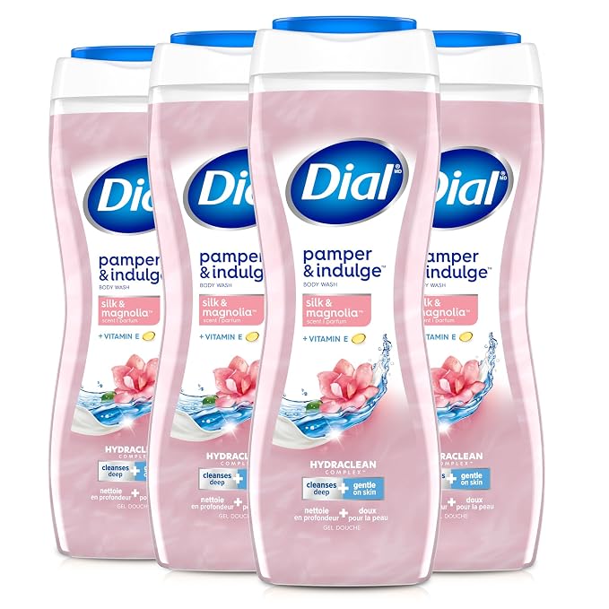 Dial Body Wash, Pamper & Indulge, Silk & Magnolia, 16 fl oz by DialSoap