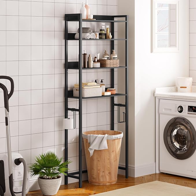 Over The Toilet Storage Rack, 4 Tier Bathroom Organizer Over Toilet, - Image 4