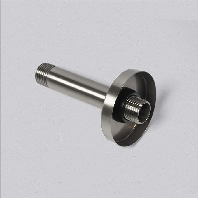 4 Inch Shower Arm with Flange, Ceiling Mounted Shower Head Extension Arm - Image 5