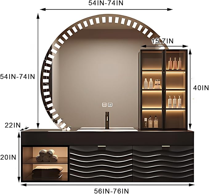 72IN Modern Bathroom Vanity - Image 2