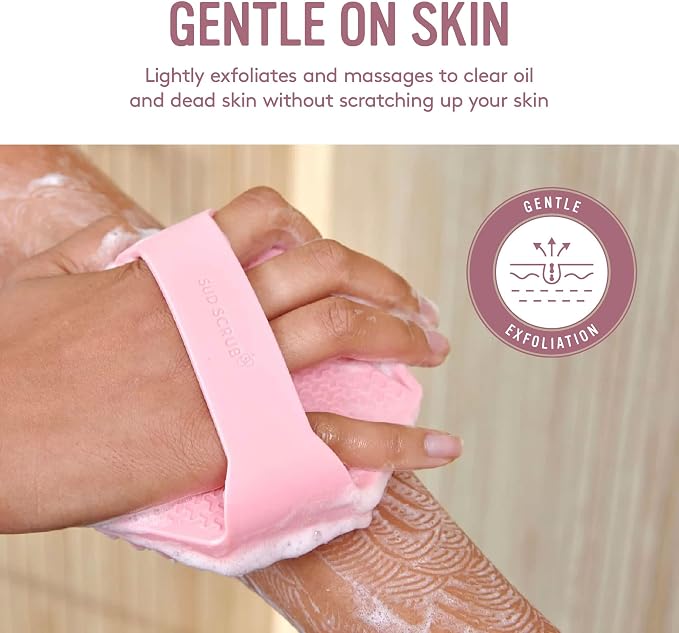 Sud Scrub® Antimicrobial Silicone Body Scrubber, Exfoliating Body Scrubber - Image 3