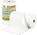 Microfiber Cleaning Cloths Roll, 75 Pack Tear Away Microfiber Towels Roll by SOOWASH