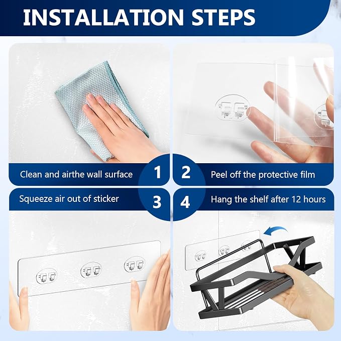 Shower Caddy Adhesive Replacement Stickers - Image 6