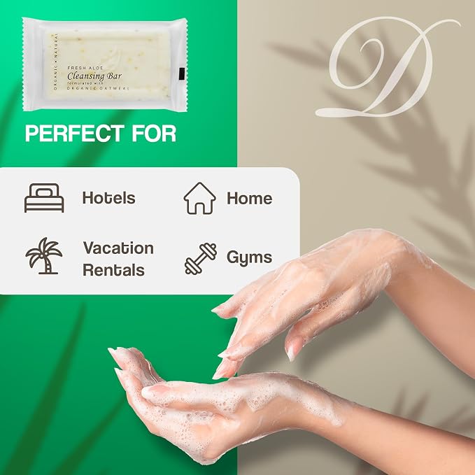 1-Shoppe All-in-Kit Diversified Hospitality Organic Oatmeal Cleansing Bar Soap - Image 2
