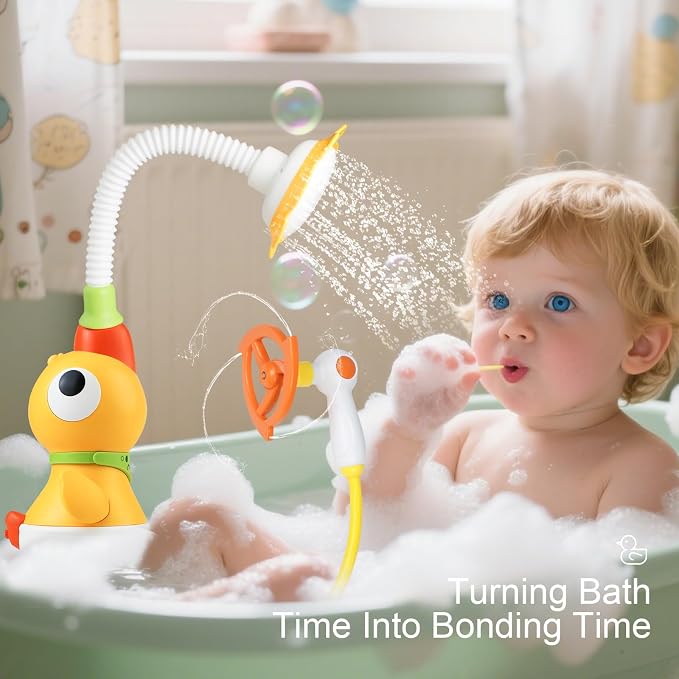 Baby Bath Sprayer Toy for Toddlers-Adjustable Water Flow Rinser - Image 3