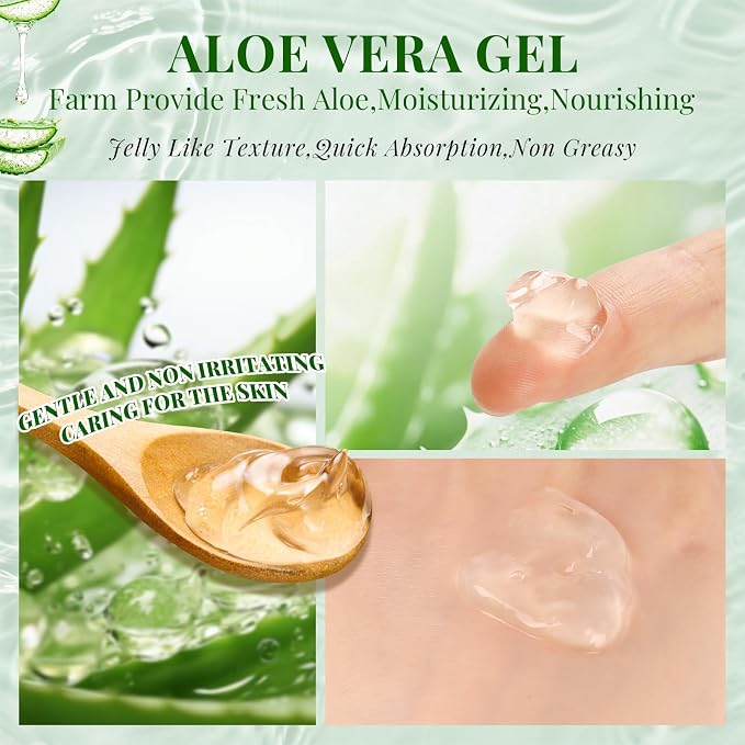 30 Pack Aloe Vera Gel and 30 Pack Face Masks Skincare, Aloe Vera Gel and Facial - Image 5