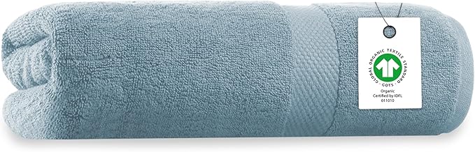 Delara Organic Cotton Luxuriously Plush Bath Sheet | GOTS & Oeko-TEX Certified by Delara