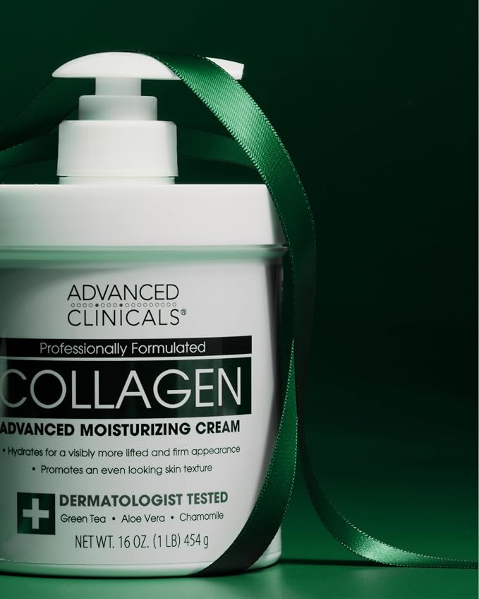 Advanced Clinicals Collagen Cream Body Lotion & Face Moisturizer | Skincare - Image 9