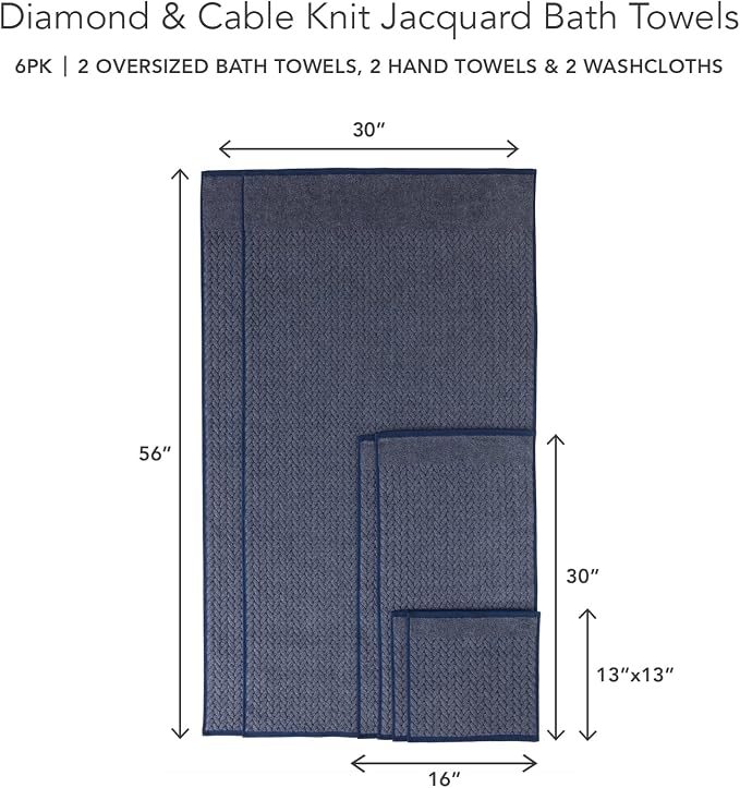 Texere 100% Organic Cotton Jacquard 650 GSM Premium Bath Towel Sets - Image 7