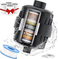 Black Showerhead Filter for Hard Water by PureRefreshmentBegins