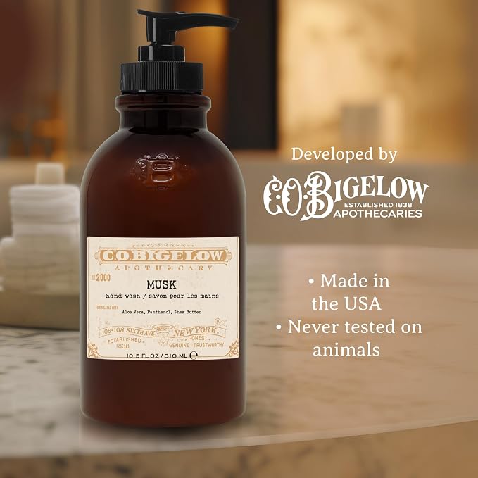 C.O. Bigelow Musk Hand Wash, Iconic Collection Liquid Hand Soap - Image 5