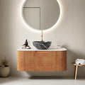 36" Bathroom Vanity with Sink, Floating Cabinet with Ultra-Thin Ceramic Basin by Unknown