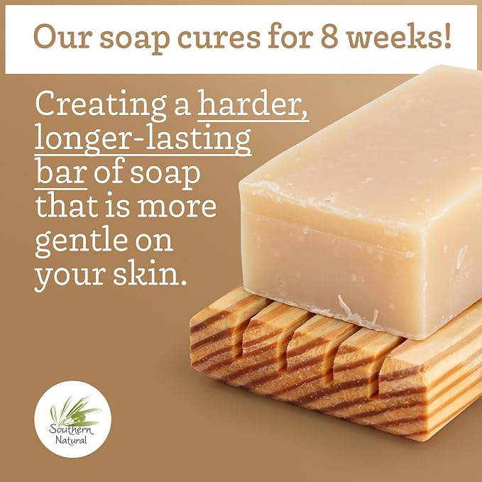 Southern Natural Goat Milk Soap Bar – Unscented Oatmeal & Honey, Castile & - Image 5