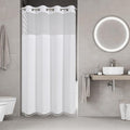 No Hook Stall Shower Curtain by EACHOPE