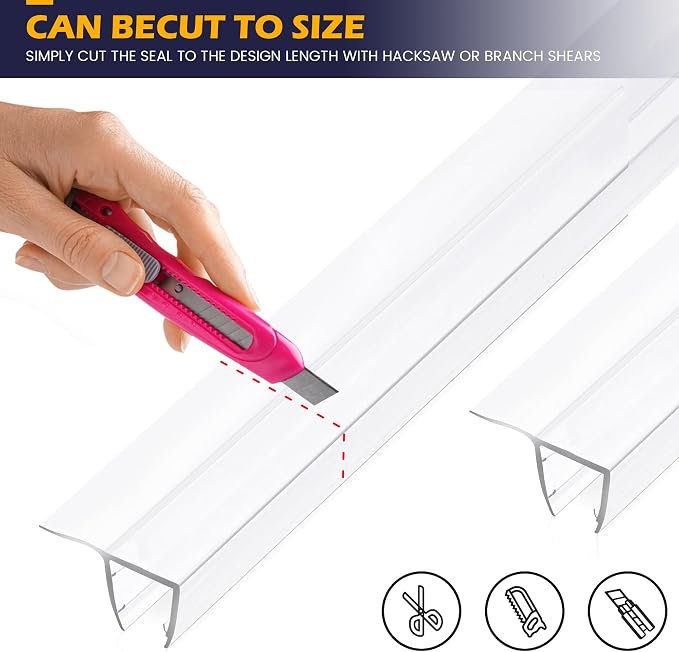 Shower Glass Door Side Seal, to Stop Water Leakage - Image 3