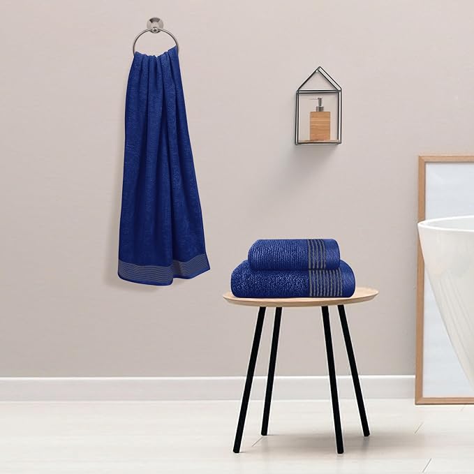 Belizzi Home Ultra Soft 3 Pack Cotton Towel Set, Contains a Bath Towel 28x55 - Image 3
