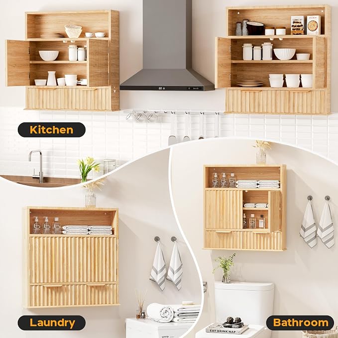 Bathroom Wall Cabinet, Wall Mounted Medicine Cabinet - Image 7