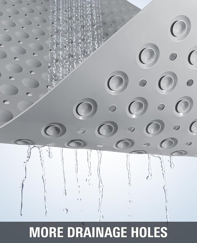 Yolife Extra Large TPE Shower Mat, 47.2" L x 31.5" W Anti Slip Bath Mat - Image 3