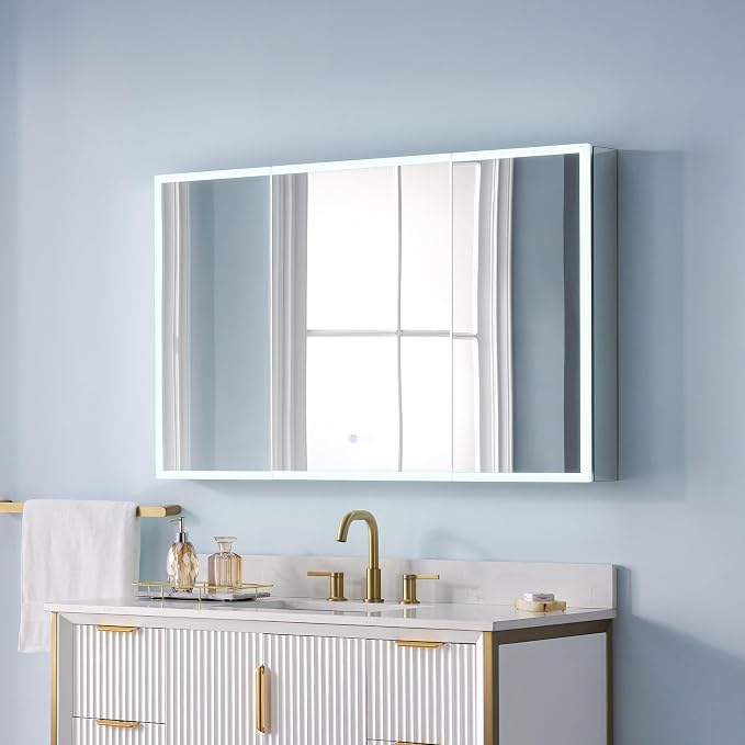 WELLFOR 48" X 30" LED Medicine Cabinet by WELLFOR