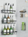 GVY Shower Caddy 5 Pack, Adhesive Shower Organizer Bathroom Shelves, Rustproof by GVY