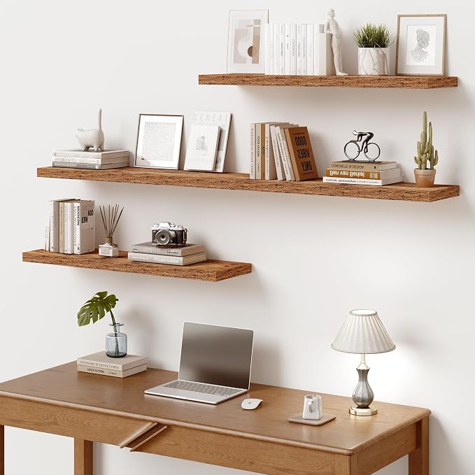 Vivelove 10 Inch Deep Floating Shelves 55 inch Long, 55 x 10 Wide Wall Shelves - Image 7