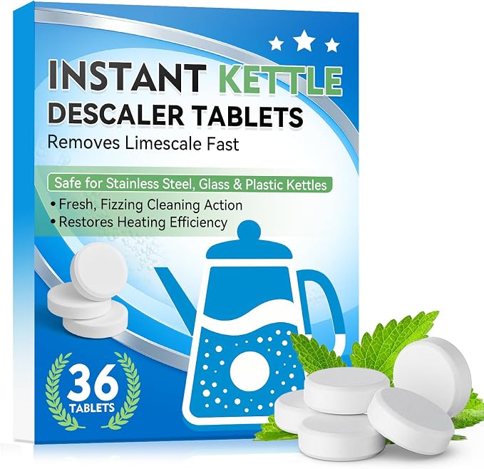 Kettle Descaler Tablet, 36 Pack Kettle Cleaner Removes Hard Water Buildup by Joyaone