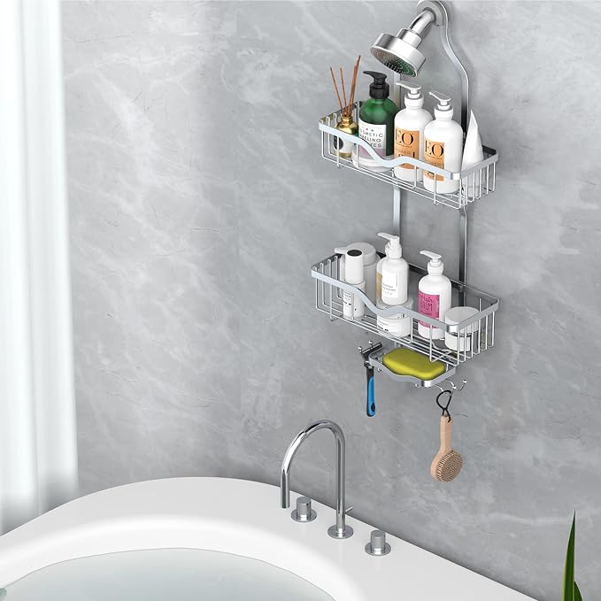 Kadolina Shower Caddy Hanging, Bathroom Shower Rack, Bathroom Organizer - Image 6