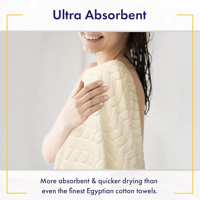 Ultra Soft & Stylish 700 GSM Luxury Bath Sheets | Pack of 2 | Extra Large 35x70 - Image 3