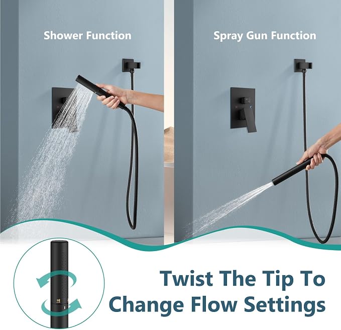 Aolemi Shower Faucet Set, High Pressure Shower System - Image 3